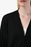 Fabiana Filippi Black Cashmere Single Button Cardigan Size XS
