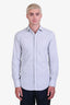 Dolce & Gabbana White/Black Cotton Button Down Shirt Size 15/38 Men's