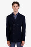 Tconcept Blue Virgin Wool Double Breasted Blazer Jacket Size 52 Mens