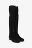 Stuart Weitzman Black Suede 'Gianella' Long Boots Size 7