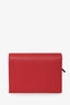 Gucci Red Leather GG Marmont Card Case