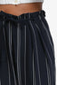 Vince Navy/White Striped Silk Drawstring Waist Trousers Size S