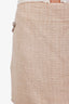 Pre-loved Chanel™ Beige Cotton Mini Skirt Size 40