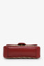 Gucci GG Marmont Canvas Red Leather Small Crossbody Bag