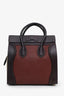 Celine Burgundy/Tricolour Leather Micro Luggage Bag