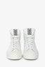 Christian Dior White Leather 'WalknDior' Star Hightops Size 9.5