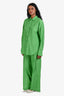 Frame Green 'Linear Lace' Shirt + Pant Set Size XS