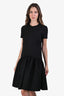 Alexander McQueen Black 2022 Black Cut Out Flare Mini Dress Size 40