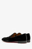 Christian Louboutin Black Velvet Crystal Detail Loafers Size 45 Mens