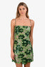 Sau Lee Green Sequined Mini Dress Size 6