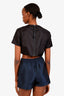 Gucci Black/Navy/Red Nylon Web Cropped Top Size 38
