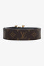 Louis Vuitton Monogram/Black Leather Reversible LV Initiales Belt Size 95