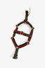 Gucci Brown Web Leather Canvas Dog Harness