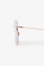 Christian Dior Rose Gold-Tone DiorStellaire Square Sunglasses
