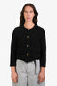 St. John Black Wool Buttoned Evening Jacket Size 16