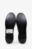 Pre-loved Chanel™ Black Leather Quilted Turnlock Logo Loafers Size 36.5