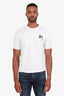 Hermès White Cotton Horse Embroidered T-Shirt Size L Mens