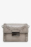 Prada Grey Spazzolato Studded Mini Sound Bag