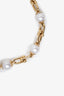 Tiffany & Co. 18K Yellow Gold Pearls Hardware Link Bracelet