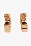 Cartier 18K Pink Gold Diamond Hoop Earrings