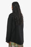 Celine Black Cashmere Triumphe Button Flap Pocket Jacket Size 36