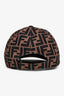 Fendi Brown and Black FF Monogram Baseball Hat