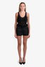 Vince Black Leather Mini Shorts Size 4