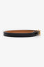 Hermès 2021 Black Swift/Gold Epsom Reversible Ancre Belt Size 70