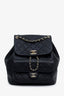 Pre-loved Chanel™ Black Quilted Lambskin Small Duma Drawstring Backpack