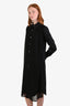 Comme des Garcons Black Chiffon Switching Shirt Midi Dress Size M
