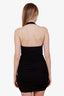 Reformation Black Cotton Halter Neck Dress Size S