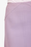 Courreges Purple Wool Logo Embroidery Midi Skirt est Size M