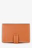 Hermès Gold Madame Leather Mini Bearn Wallet