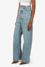 Loewe Blue High Rise Wide Leg Customized Jeans Size 38