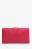 Saint Laurent Hot Pink Leather Ligne Clutch