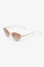 Oliver Peoples x Khaite Gold 1998c Cat Eye Sunglasses