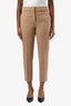 Max Mara Tan Tapered Trouser Size 4