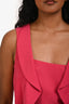 Love Moschino Pink Ruffle Sleeveless Midi Dress Size 6 US