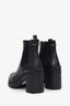 Prada Black Leather Lug Sole Chelsea Boots Size 37