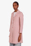 Weekend Max Mara Pink Virgin Wool Peacoat Size 0