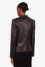 The Row Black Lambskin Single Breasted Blazer Size 8