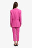 Theory Bright Pink Wool Blend Suit Size 6
