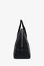 Burberry Black Grained Leather Greenwood Medium Bowling Bag with Strap
