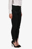 Louis Vuitton Black Silk Zip-Up Leggings Size 34