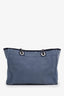 Pre-Loved Chanel™ 2016-17 Blue Denim Sequin Small Deauville Tote