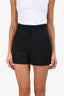 Red Valentino Black Wool Bow Mini Shorts Size 36