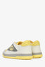 Gucci Yellow/Grey Leather 'MAC80' Sneakers Size 35.5