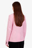 Versace Pink Wool Single Breasted Blazer Size 36