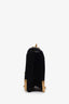 Prada Black Velvet Croc Embossed Micro Cahier Crossbody Bag