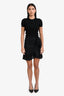 Isabel Marant Étoile Black Linen Mini Ruffle Wrap Skirt Size 38